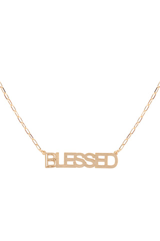 "FAITH" MESSAGE BAR NECKLACE