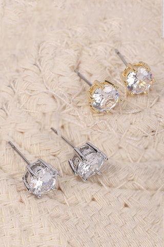 TEARDROP CUBIC ZIRCONIA CRAWLER EARRINGS