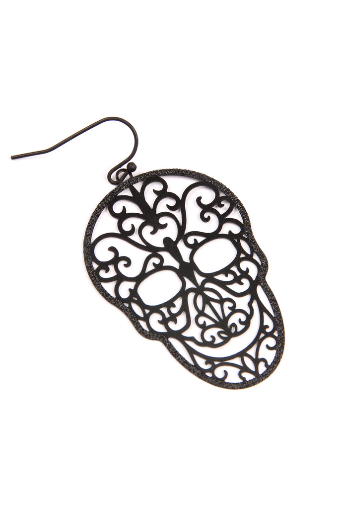 FILIGREE SUGAR SKULL EARRINGS