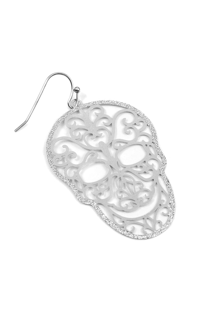 FILIGREE SUGAR SKULL EARRINGS