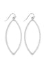 OPEN MARQUISE SHAPE PAVE EARRINGS