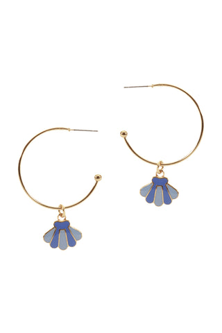 HDE3220 - TWO FLORAL MARQUISE DROP EARRINGS