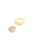 DAISY, RESIN COLOR BLOCK 2 RING SET