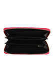 Multi Color Feather Zipper Wallet