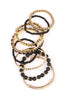 MIXED BEADS CHARM MULTI LINE BRACELET