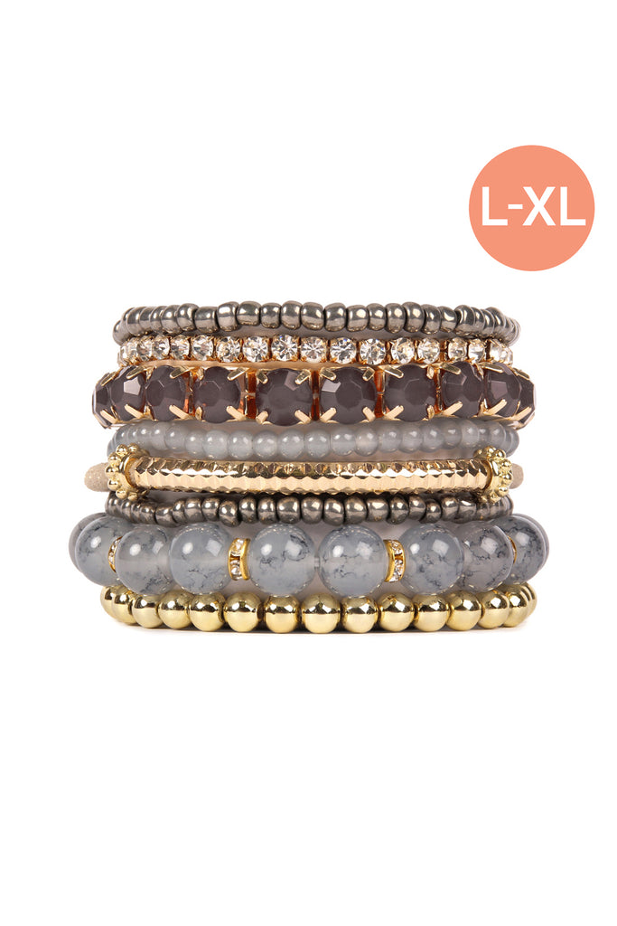 MULTIPLE LINE CLASSY STACK BRACELET