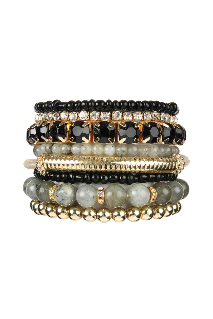 HDB2269 - PLUS SIZE STACKABLE BEADS BRACELET SET