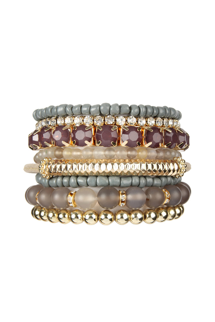 HDB2269 - PLUS SIZE STACKABLE BEADS BRACELET SET