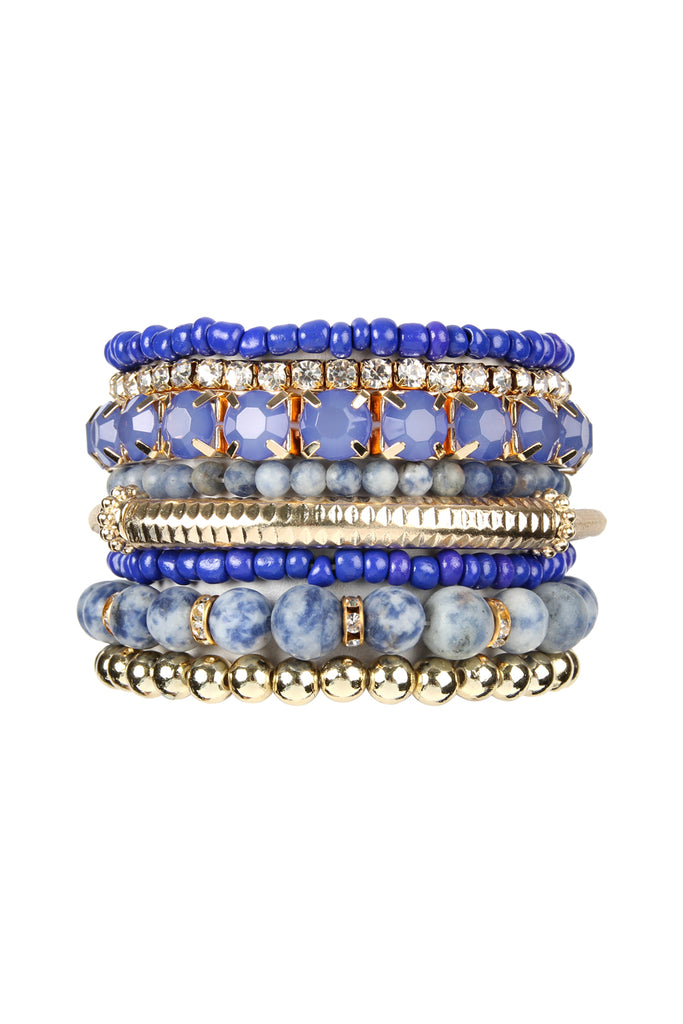 HDB2269 - PLUS SIZE STACKABLE BEADS BRACELET SET