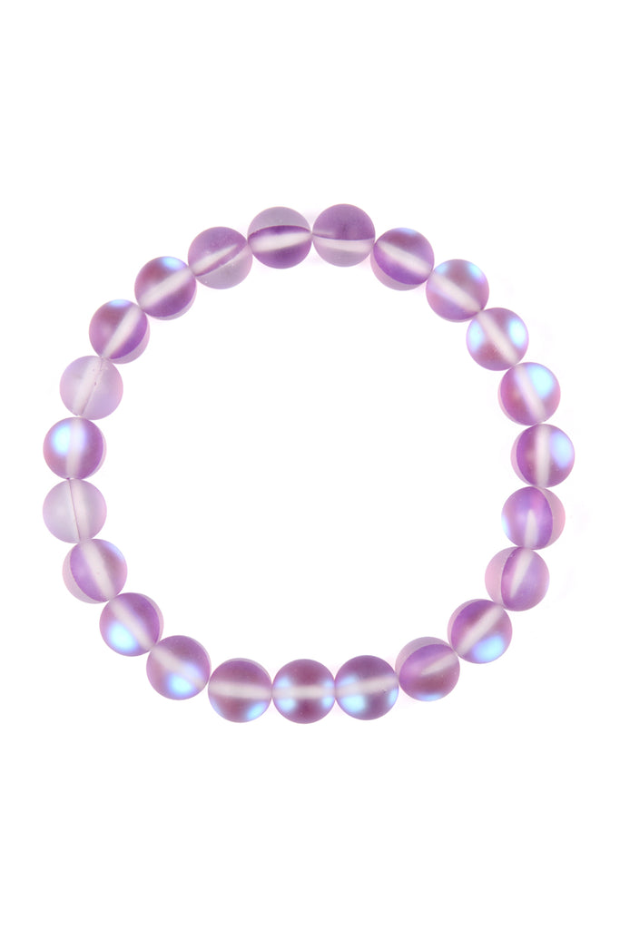 HDB2279 - CHIC COLORED MERMAID GLASS STRETCH BRACELET