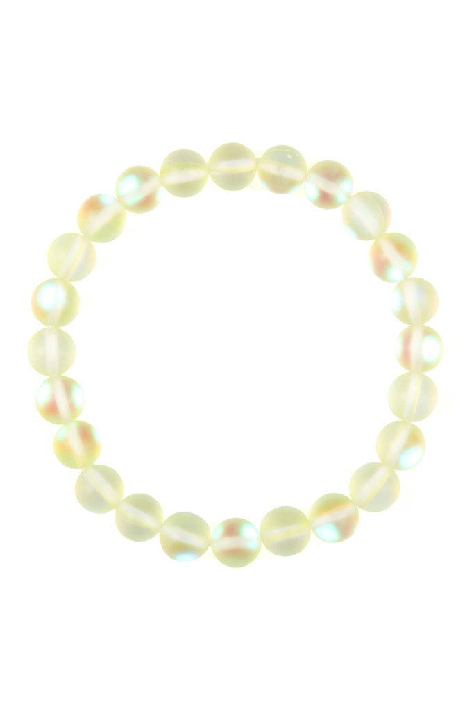 HDB2279 - CHIC COLORED MERMAID GLASS STRETCH BRACELET