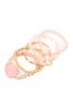 DRUZY CHARM MIXED BRACELET SET