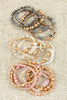 MULTI LINE DRUZY STONE CHARM BRACELET
