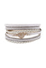 RHINESTONE ENCRUSTED DRUZY WRAP BRACELET