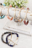 HDB2998 - MIX BEADS HAMMERED CROSS BRACELET