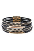 MULTILINE LEATHER MAGNETIC BRACELET