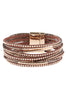 MULTILINE LEATHER MAGNETIC BRACELET