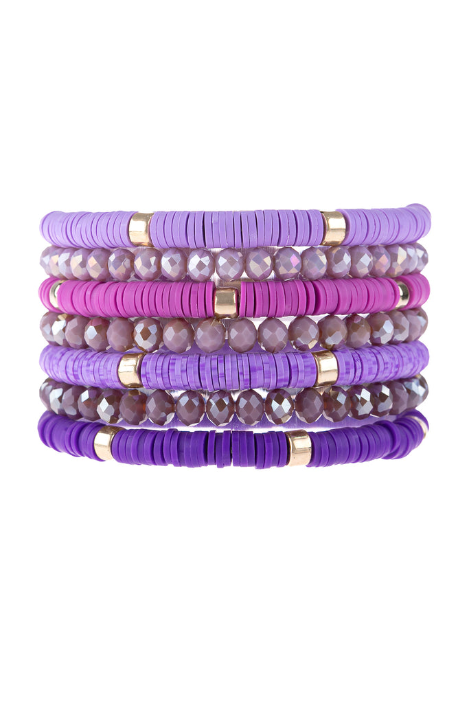 Multiline Fimo Bead Bracelet Set