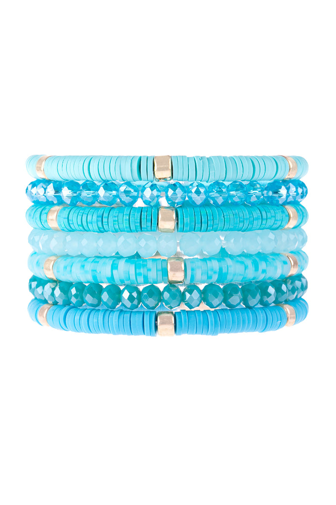 Multiline Fimo Bead Bracelet Set