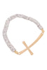 CROSS FIMO CHARM STRECH BRACELET