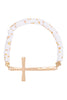 CROSS FIMO CHARM STRECH BRACELET