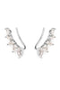 TEARDROP CUBIC ZIRCONIA CRAWLER EARRINGS