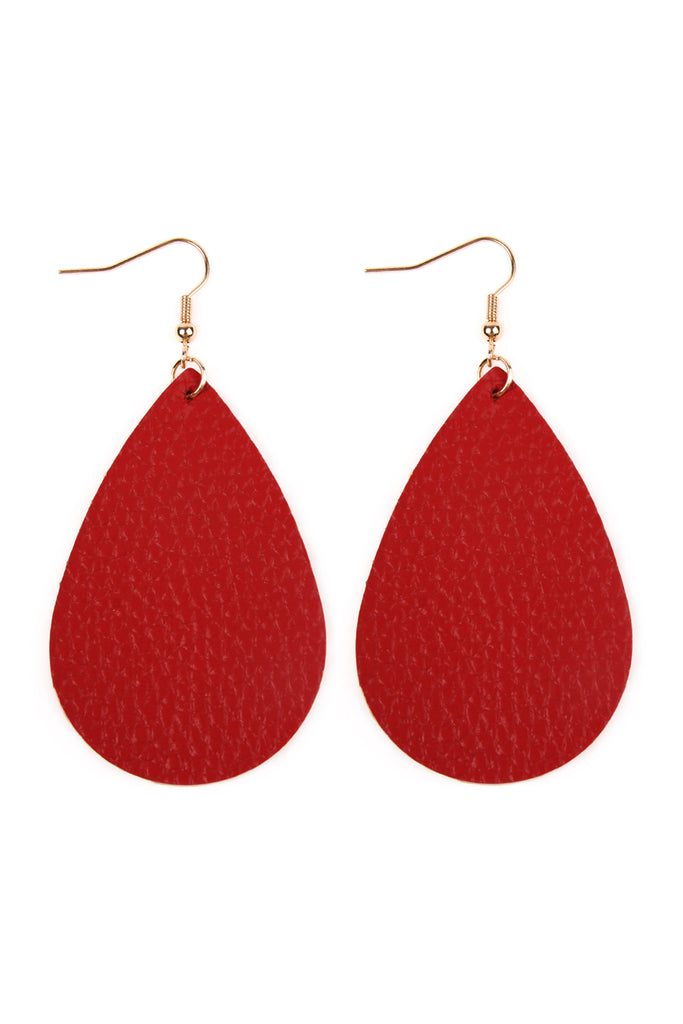 Leather Tooled Floral Teardrop Earrings – Horse Creek Outfitters