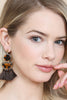 DANGLING RESIN WITH TASSEL EARRINGS