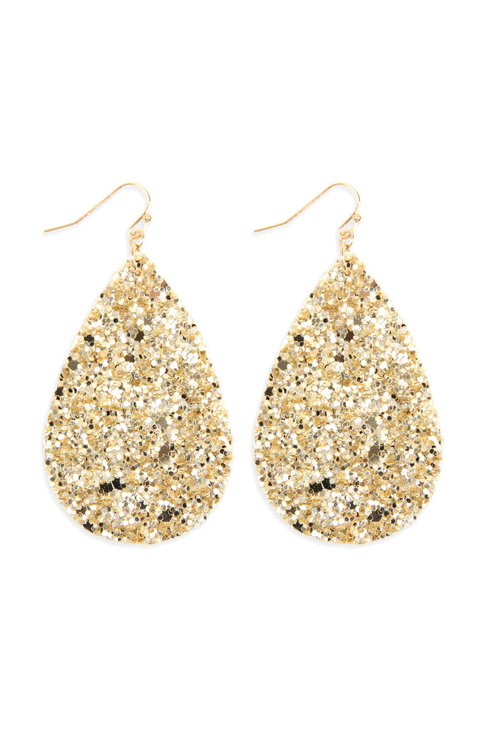 SEQUIN TEARDROP EARRINGS