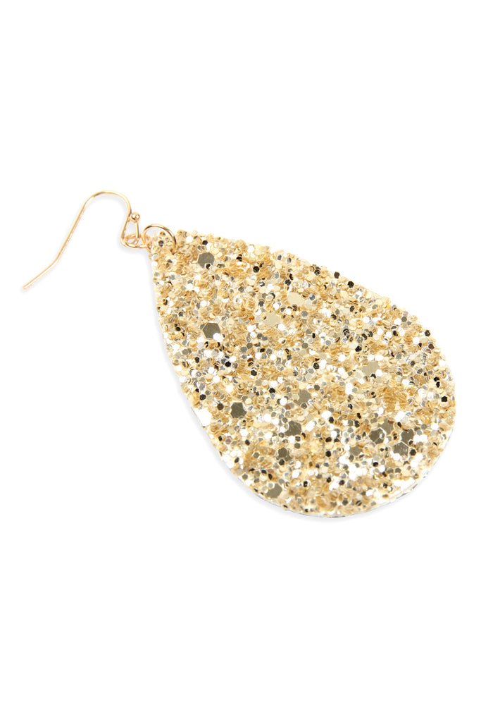 SEQUIN TEARDROP EARRINGS