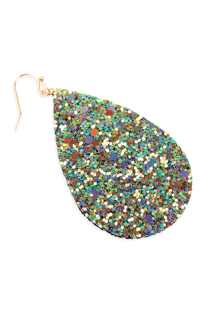 SEQUIN TEARDROP EARRINGS