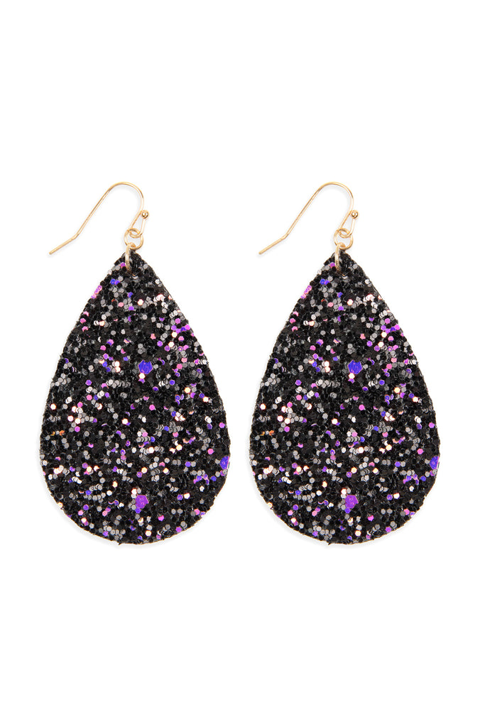 SEQUIN TEARDROP EARRINGS