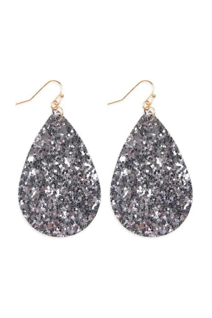 SEQUIN TEARDROP EARRINGS