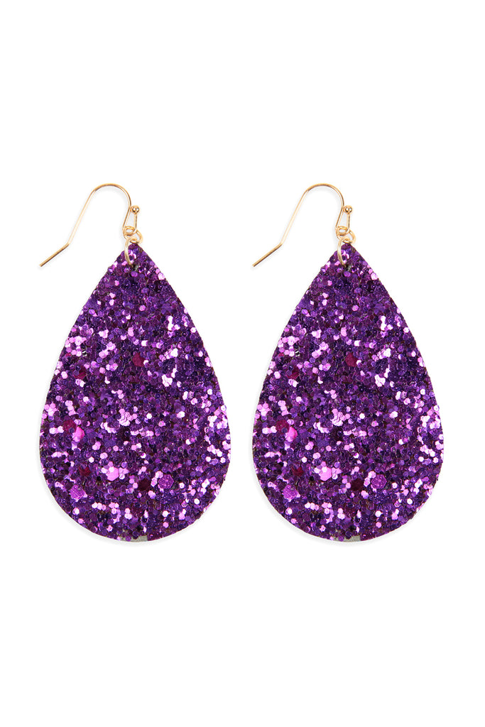 SEQUIN TEARDROP EARRINGS