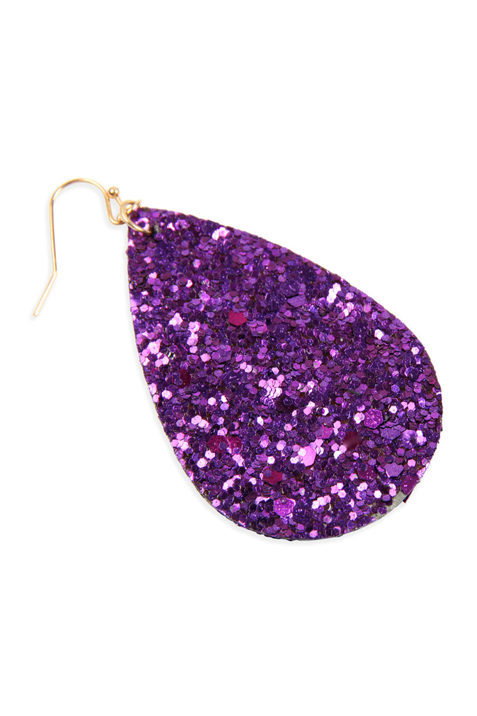 SEQUIN TEARDROP EARRINGS