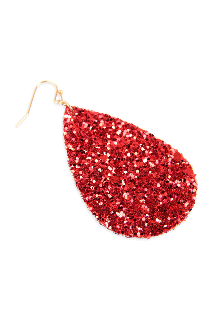 SEQUIN TEARDROP EARRINGS