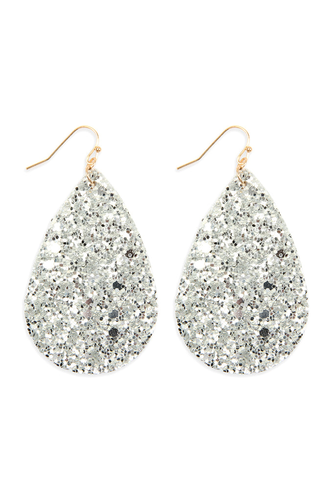 SEQUIN TEARDROP EARRINGS