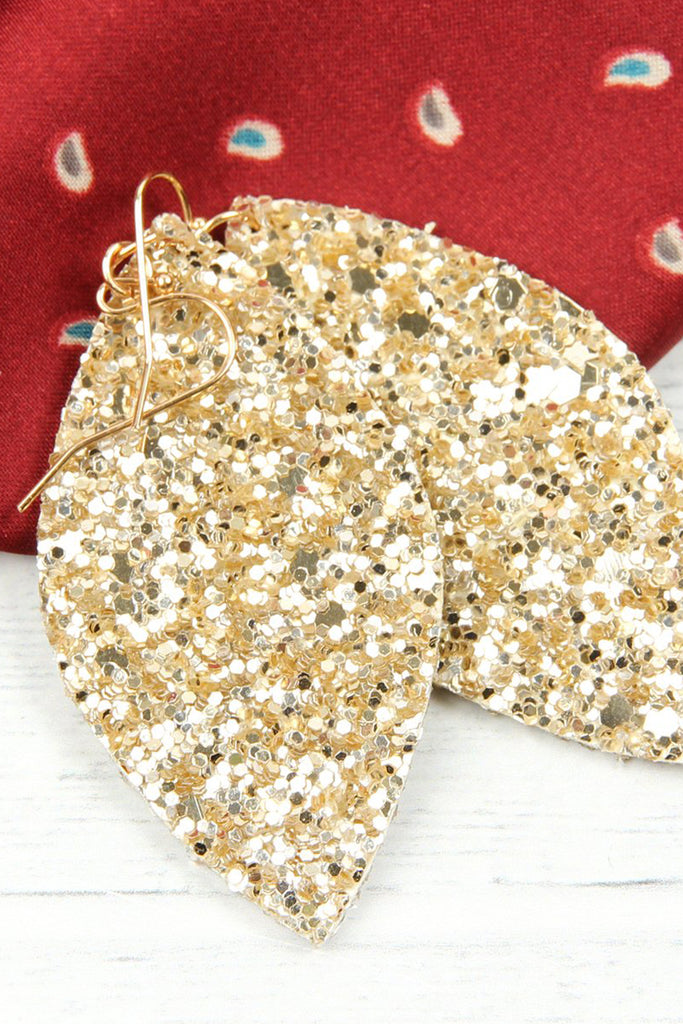 SEQUIN MARQUISE DROP EARRINGS