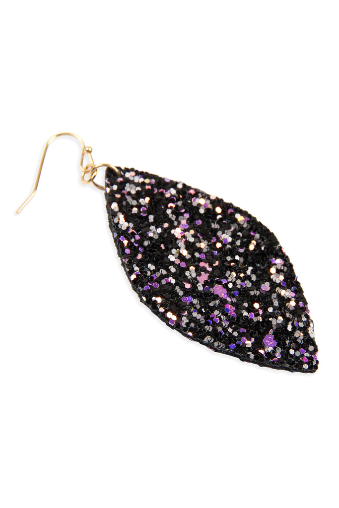 SEQUIN MARQUISE DROP EARRINGS