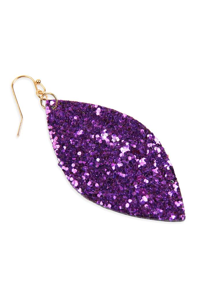 SEQUIN MARQUISE DROP EARRINGS