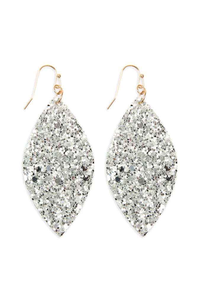 SEQUIN MARQUISE DROP EARRINGS