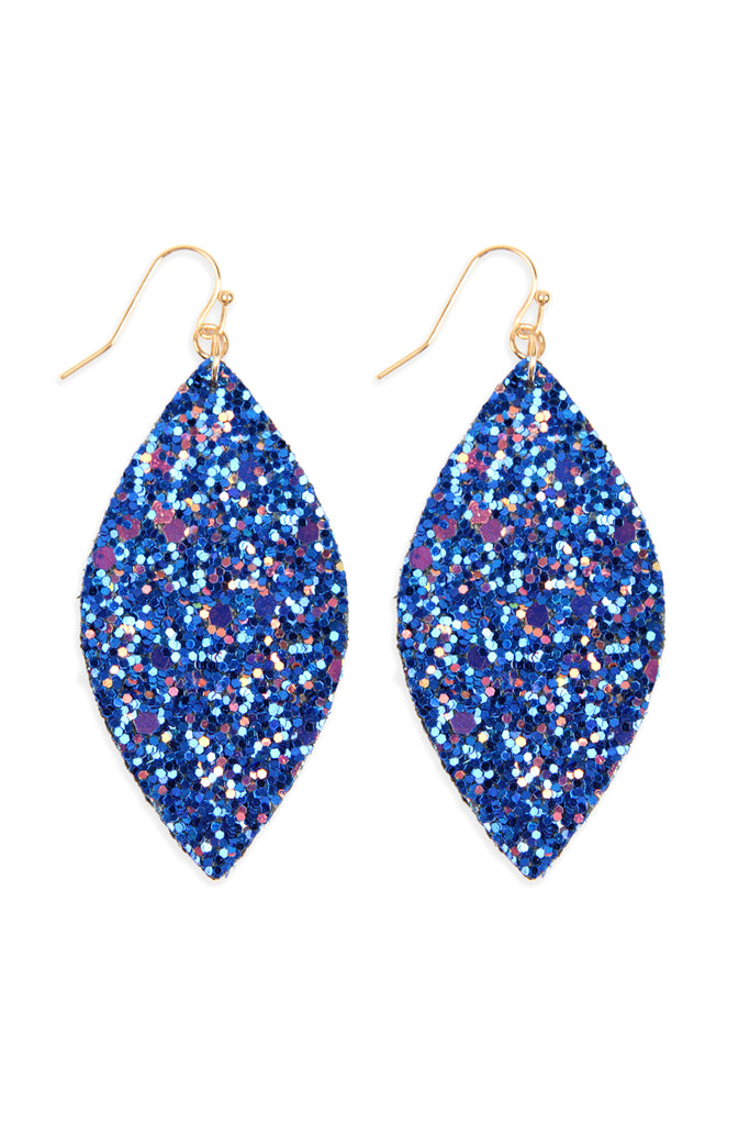 SEQUIN MARQUISE DROP EARRINGS