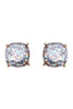 HDE2565 - FACETED GLITTER CUSHION ACRYLIC POST EARRINGS