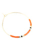 SEED BEADED HOOP EARRINGS