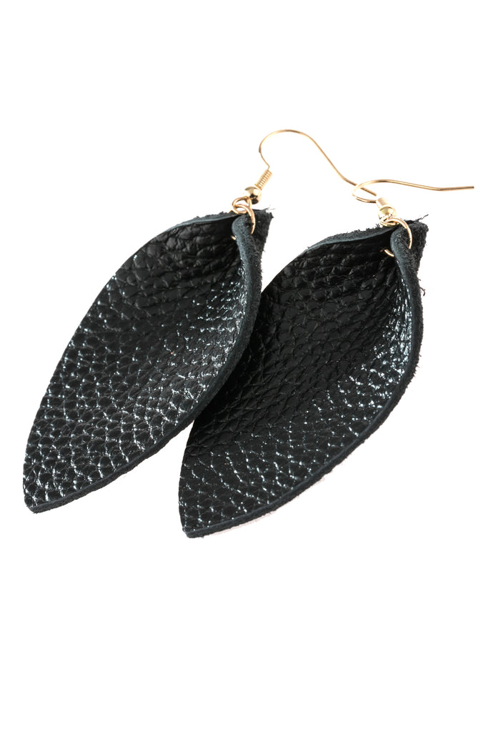 PINCHED TEARDROP HOOK DROP EARRINGS