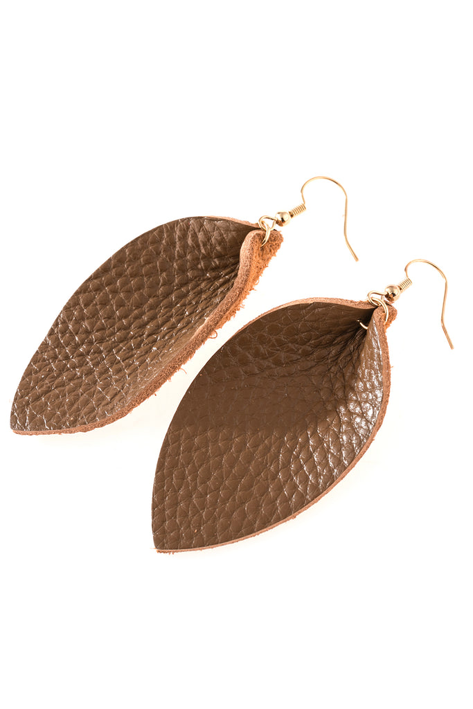 PINCHED TEARDROP HOOK DROP EARRINGS