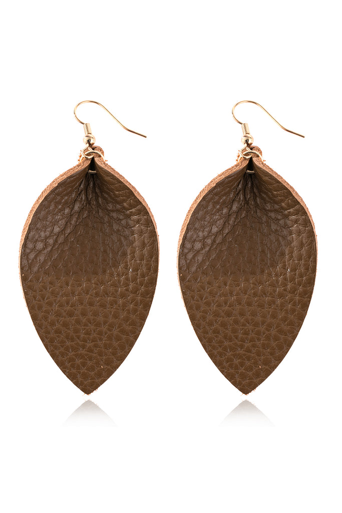 PINCHED TEARDROP HOOK DROP EARRINGS