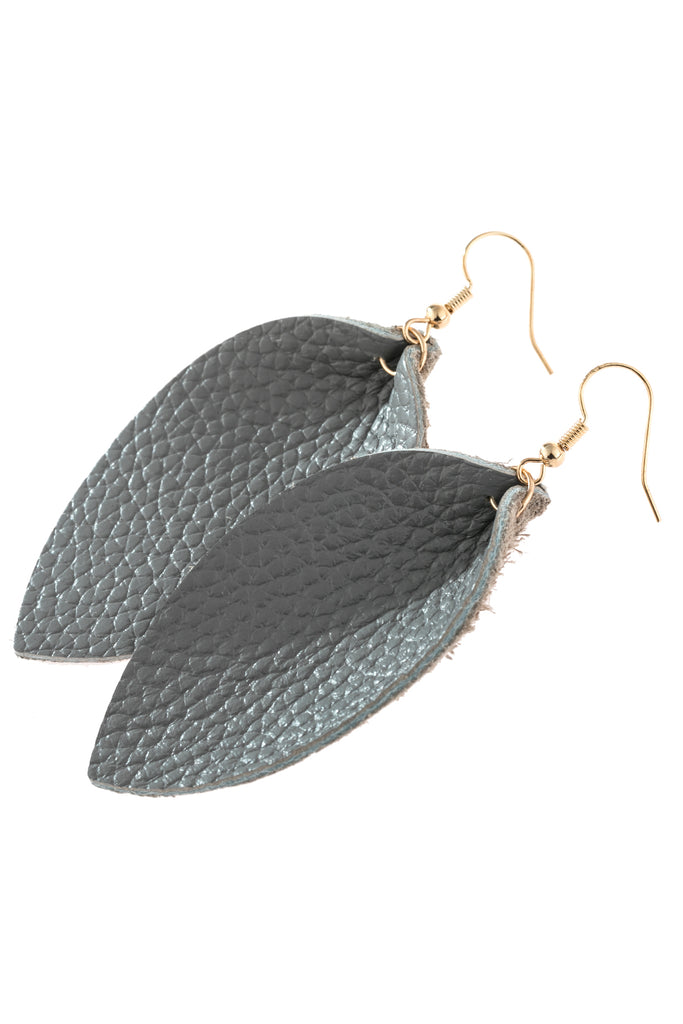 PINCHED TEARDROP HOOK DROP EARRINGS