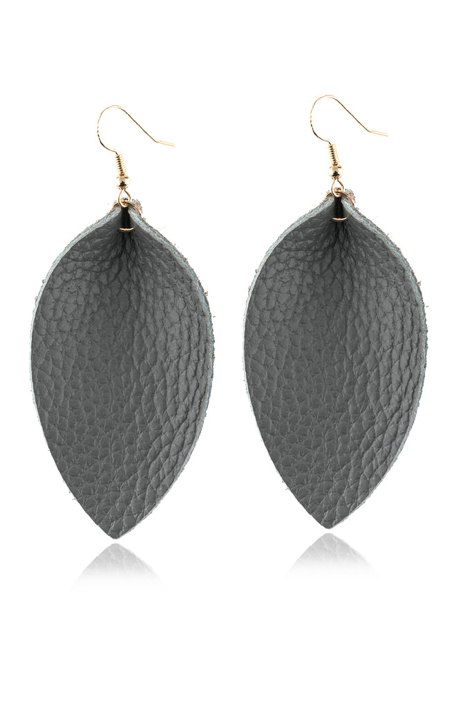 PINCHED TEARDROP HOOK DROP EARRINGS