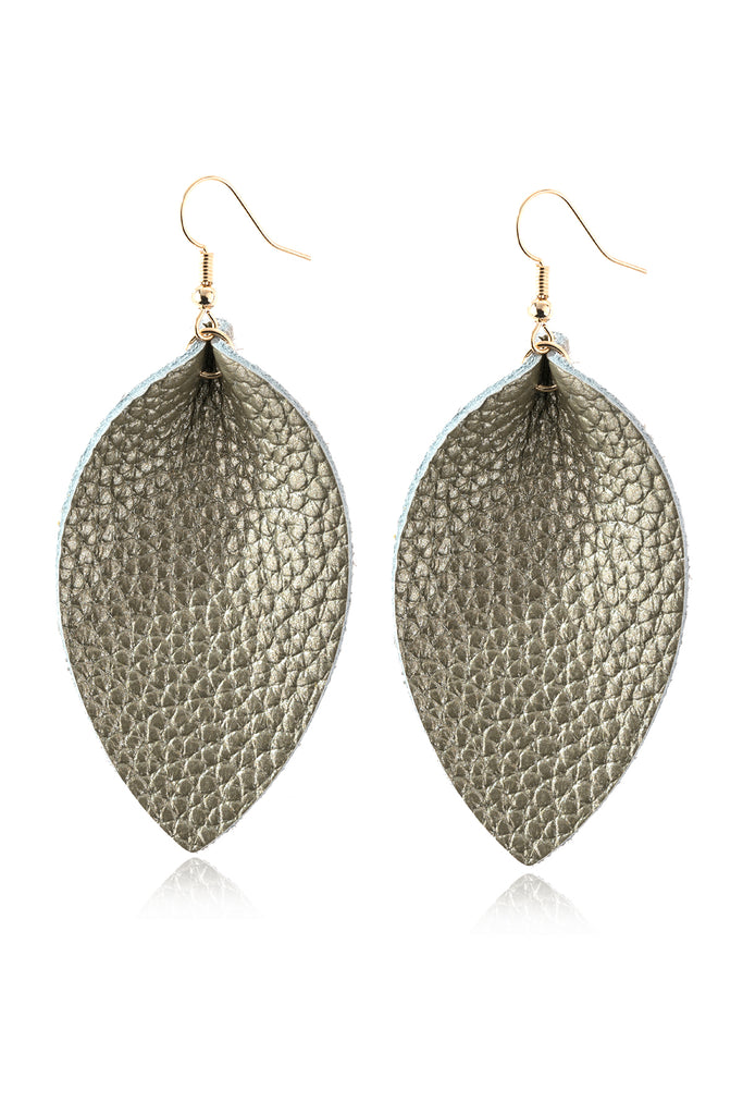 PINCHED TEARDROP HOOK DROP EARRINGS